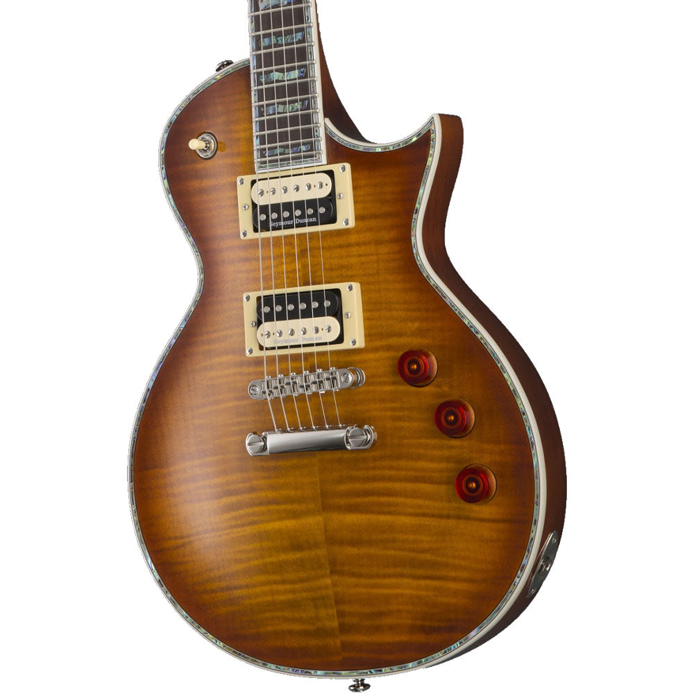 LTD Ec-1000 AMBER SUNBURST Set Seymour Duncan Guitarra Eléctrica LEC1000ASB