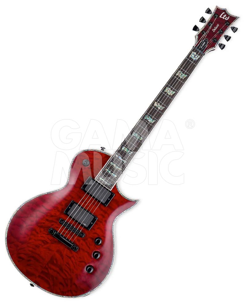 Guitarra Eléctrica Lec1000stbc LTD EcC-1000 Qm EMG See Thru Black Cherry LEC1000STBC