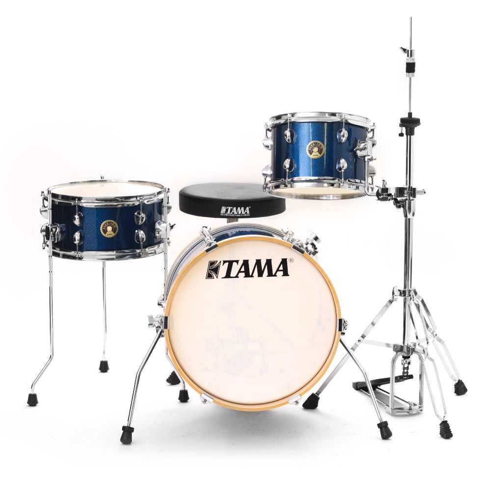 Batería Tama LJK36H3-ISP Club Jam Suitcase 3 Piezas Azul Brillante con Atriles Y Asiento LJK36H3ISP