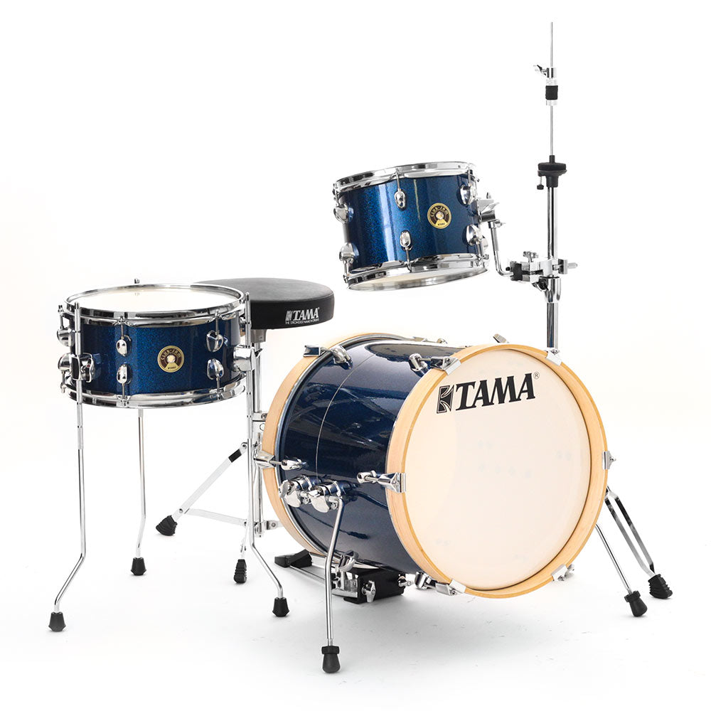Batería Tama LJK36H3-ISP Club Jam Suitcase 3 Piezas Azul Brillante con Atriles Y Asiento LJK36H3ISP