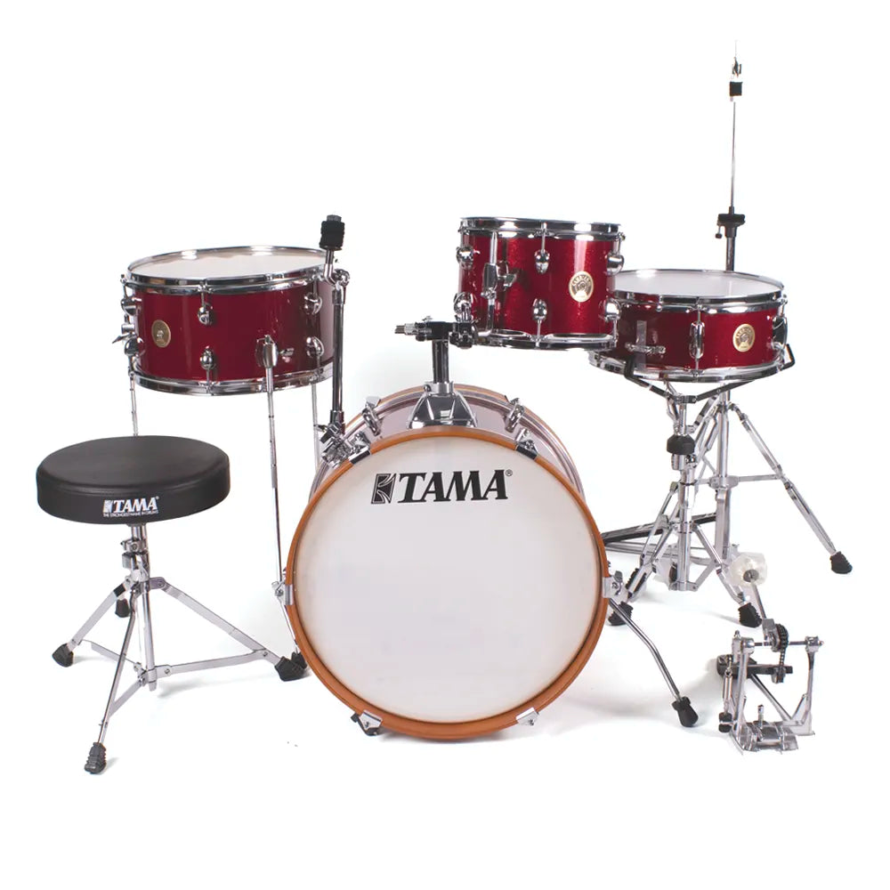 Tama Ljk48h4cpm Batería Club Jam 4 Pzas Rojo Brillante C/Atriles Y Banco