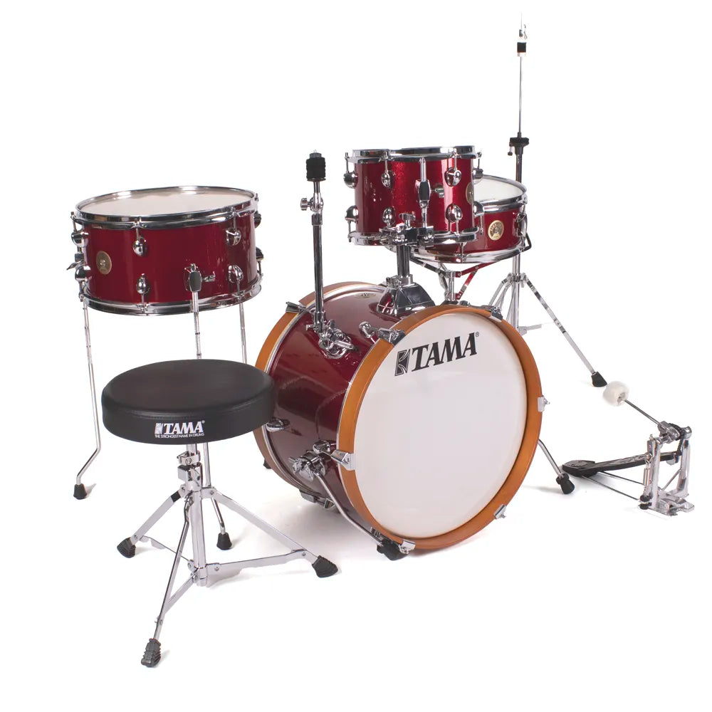 Tama Ljk48h4cpm Batería Club Jam 4 Pzas Rojo Brillante C/Atriles Y Banco