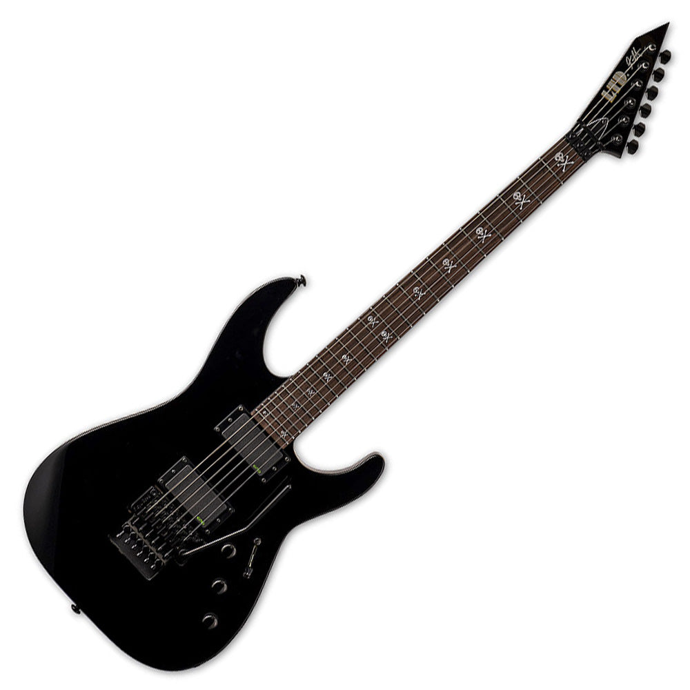 Guitarra Eléctrica Esp Lkh602 Ltd Kirk Hammett Signature Negra con Estuche Cmhff LKH602
