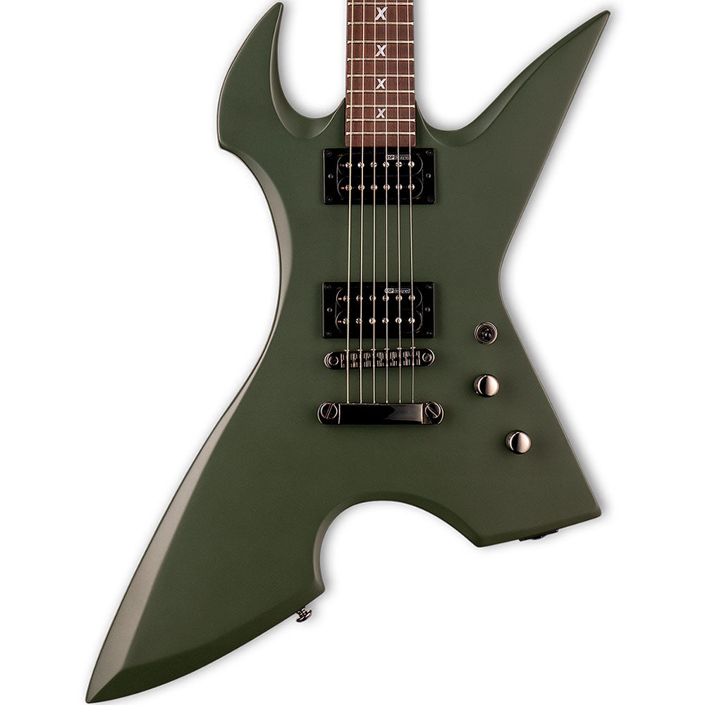 Guitarra Eléctrica LMAX200RPRMGS LTD Max-200 Military Green Satin Max Cavalera