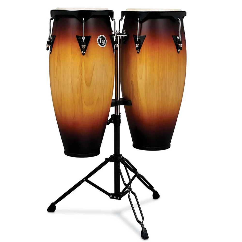 Congas 10 & 11in Vintage Sunburst con stand LP646NYVSB