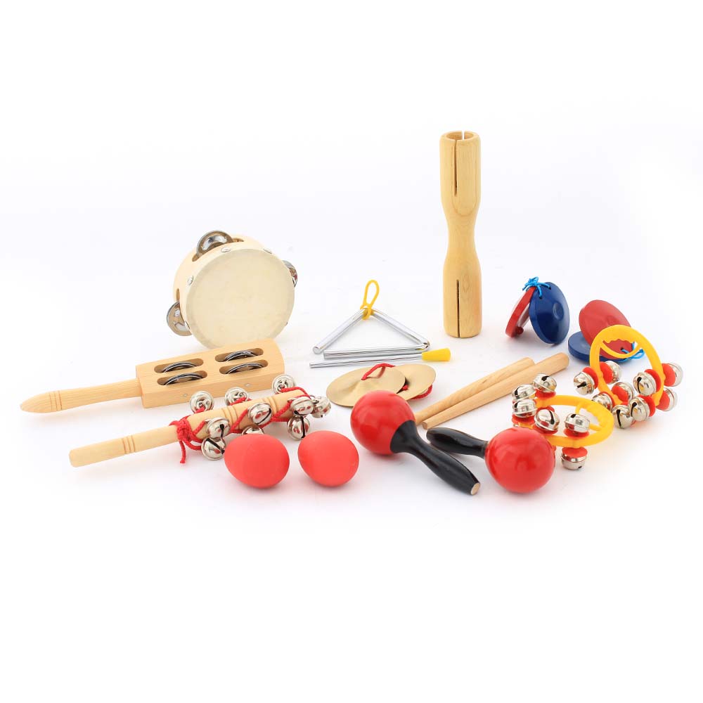 Caja con 10 Percusiónes Infantiles Educacionales SOLARIS LT10