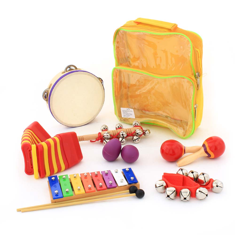 Mochila Solaris Lt7 con 7 Percusiónes Infantiles Educacionales LT7
