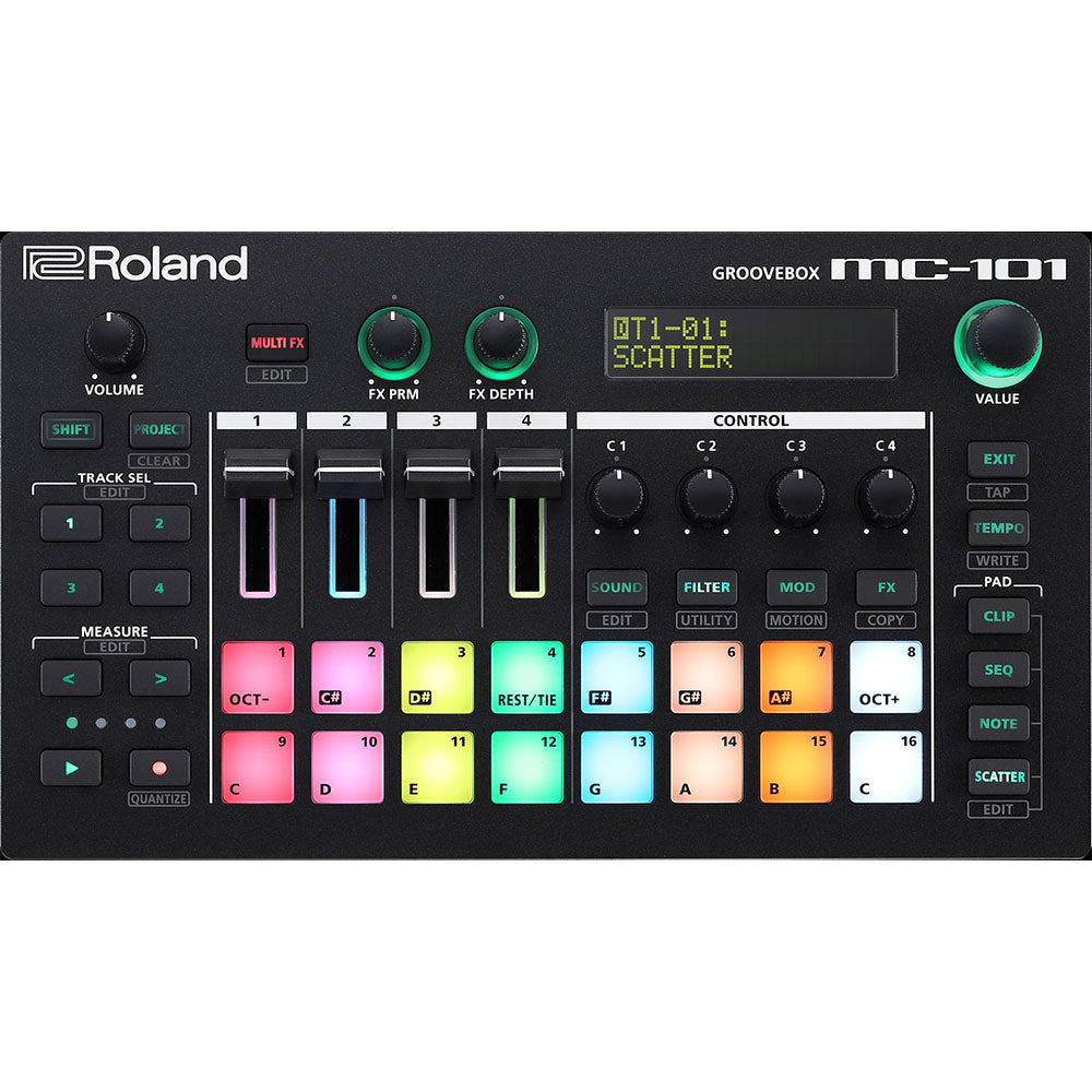 Caja de Ritmos Roland GrooveBox MC101 con Sampler