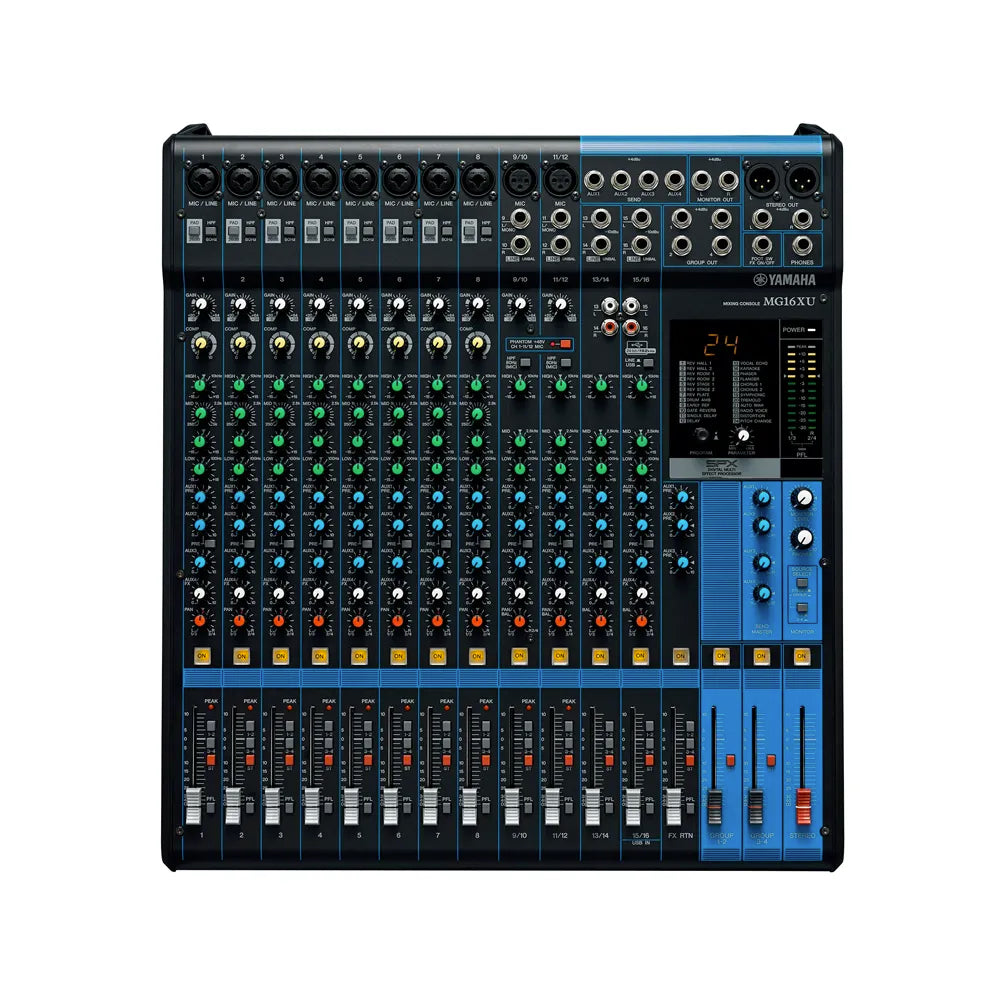Mezcladora de 16 canales con FX y conexión USB YAMAHA MG16XU