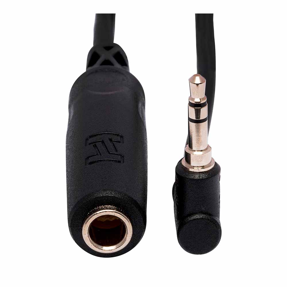 Adaptador para Auriculares Hosa Mhe1005 1/4 In Trs Angulo Recto 3.5Mm 6In MHE1005