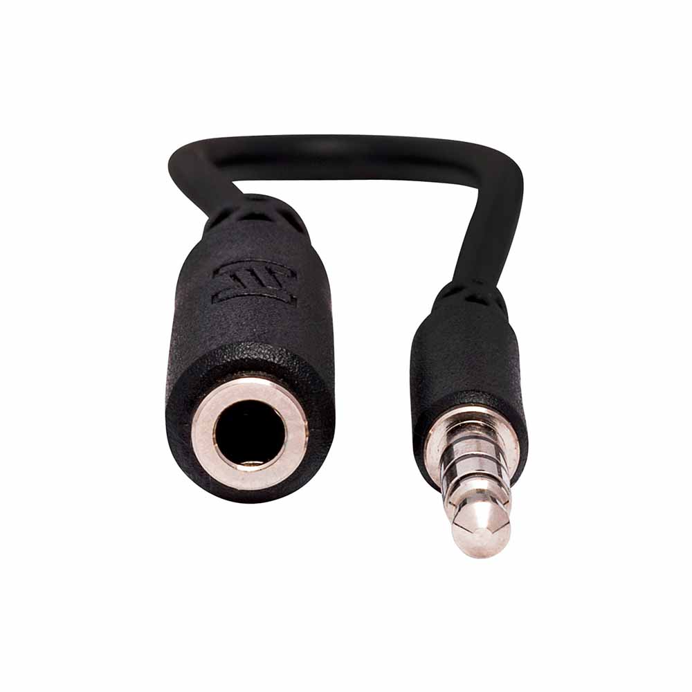 Adaptador para Auriculares Hosa Mhe158 3.5Mm Trs To Slim 3.5Mm Trrs MHE158