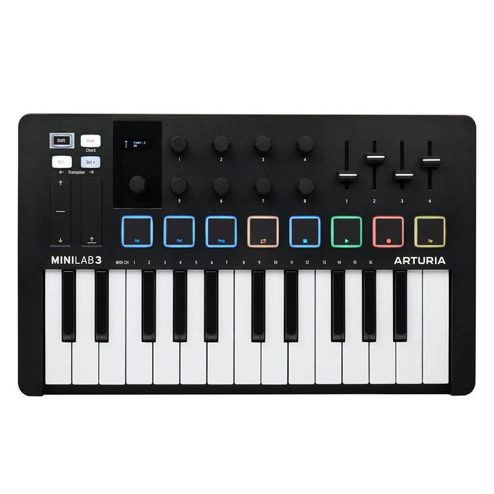 Arturia Minilab3 Blk Midi Usb 25 Teclas Deep Black Controlador Midi MINILAB3BLK