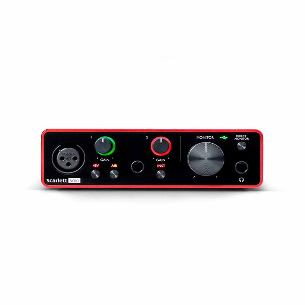 Interface Audio Focusrite Scarlett Generación 3rd Solo MOSC0024
