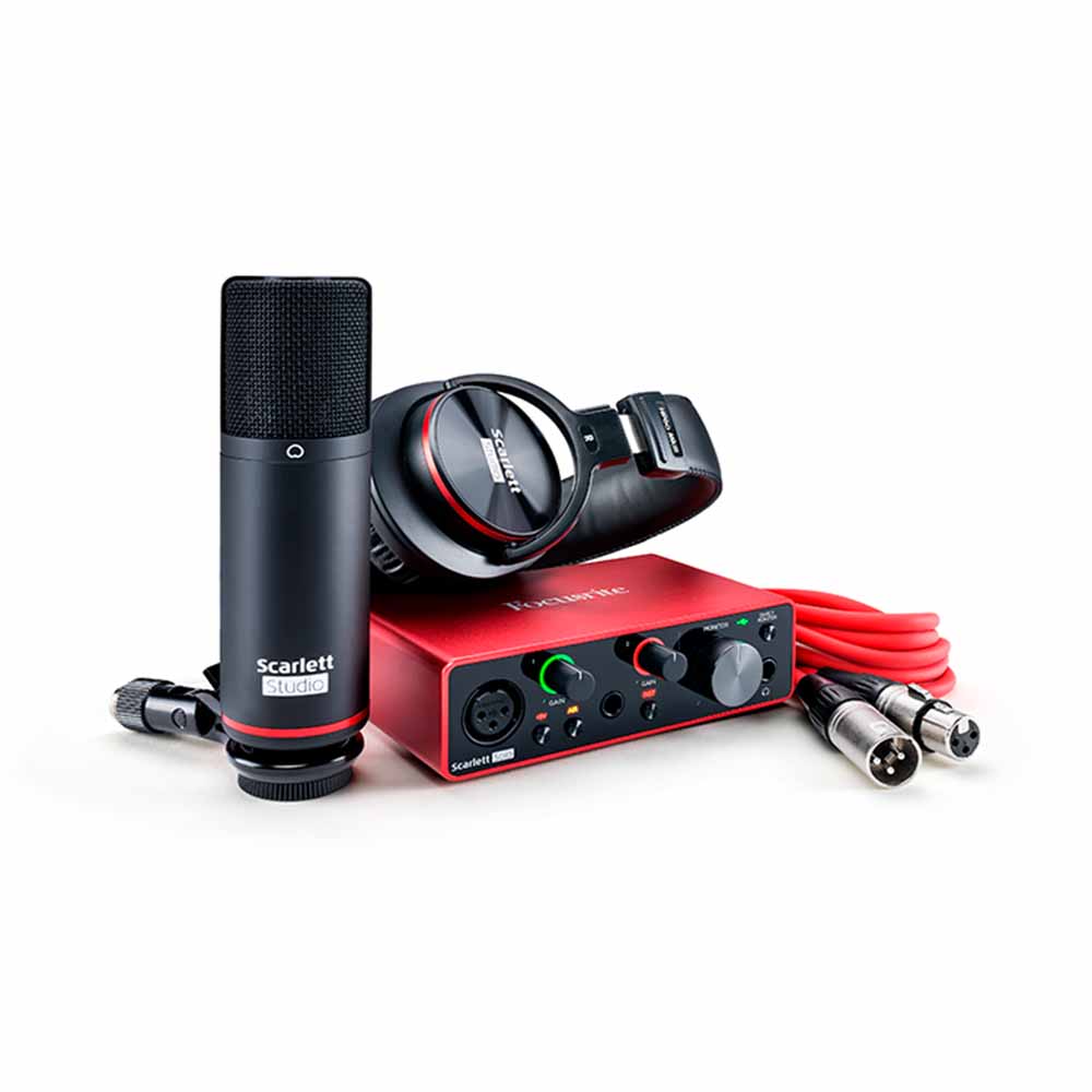 Interface Audio Focusrite MOSC0030 Scarlett Solo Studio con Accesorios