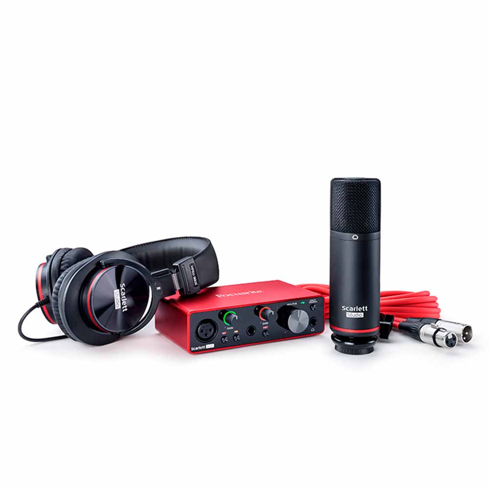 Interface Audio Focusrite MOSC0030 Scarlett Solo Studio con Accesorios