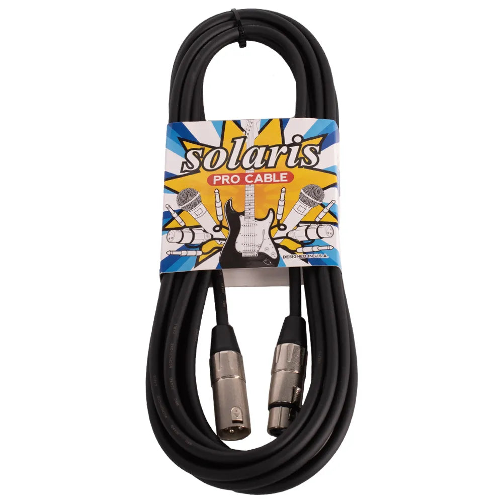 Solaris MPC2806MBK Cable Micrófono Negro