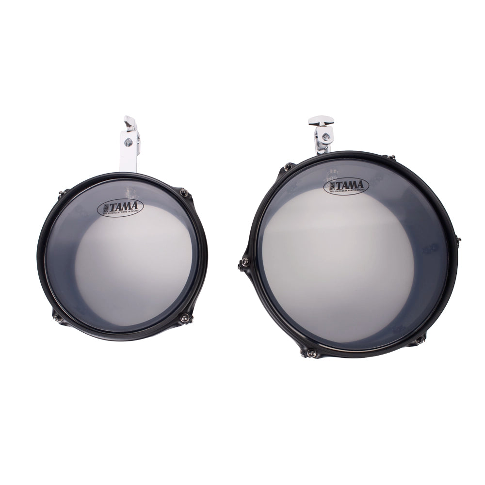 Tama MT810STBK Mini Timbales Metalworks 4x8" + 4x10" Metal con Soporte