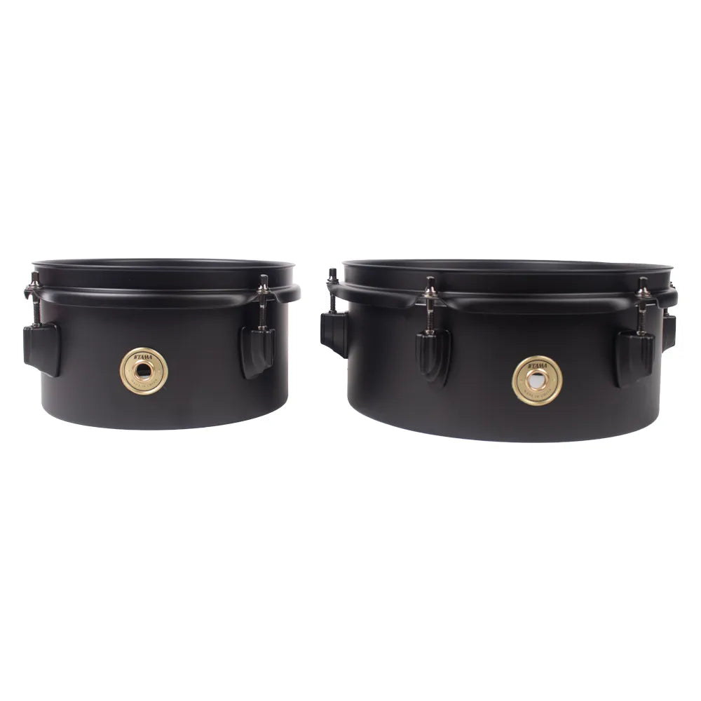 Tama MT810STBK Mini Timbales Metalworks 4x8" + 4x10" Metal con Soporte