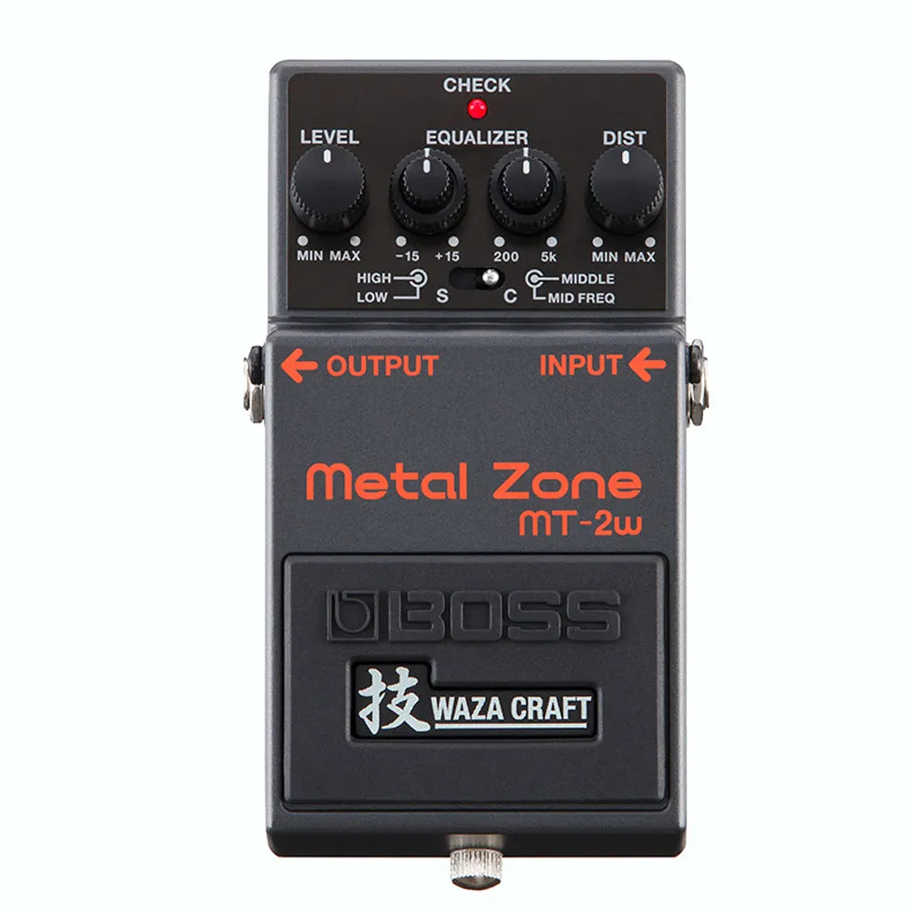 Boss Mt2W Pedal Efectos Metal Zone Waza Craft