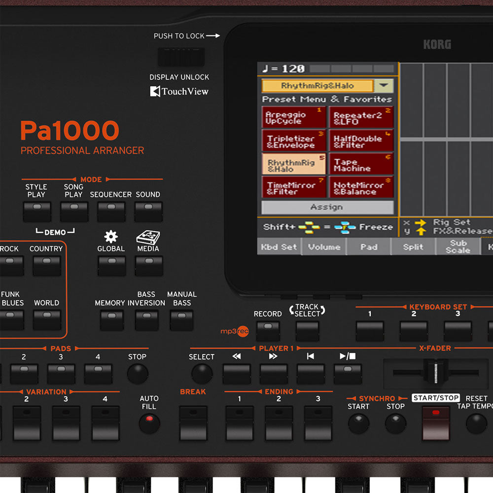 Teclado Korg Pa1000 Profesional Arranger PA1000