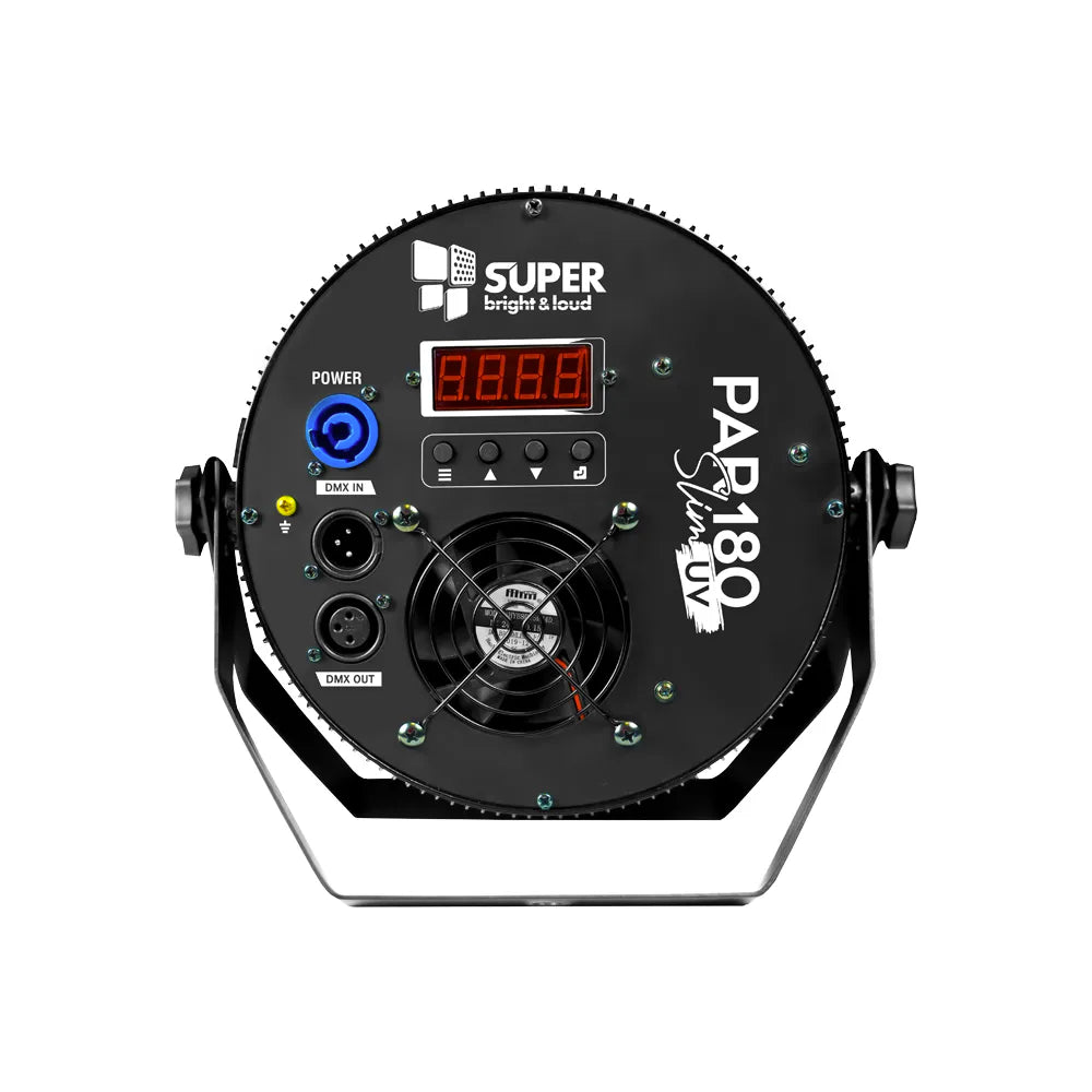 Iluminación LitePro Par180slimuv Estuche con 8 Piezas SUPERBRIGHT PAR180SLIMUV