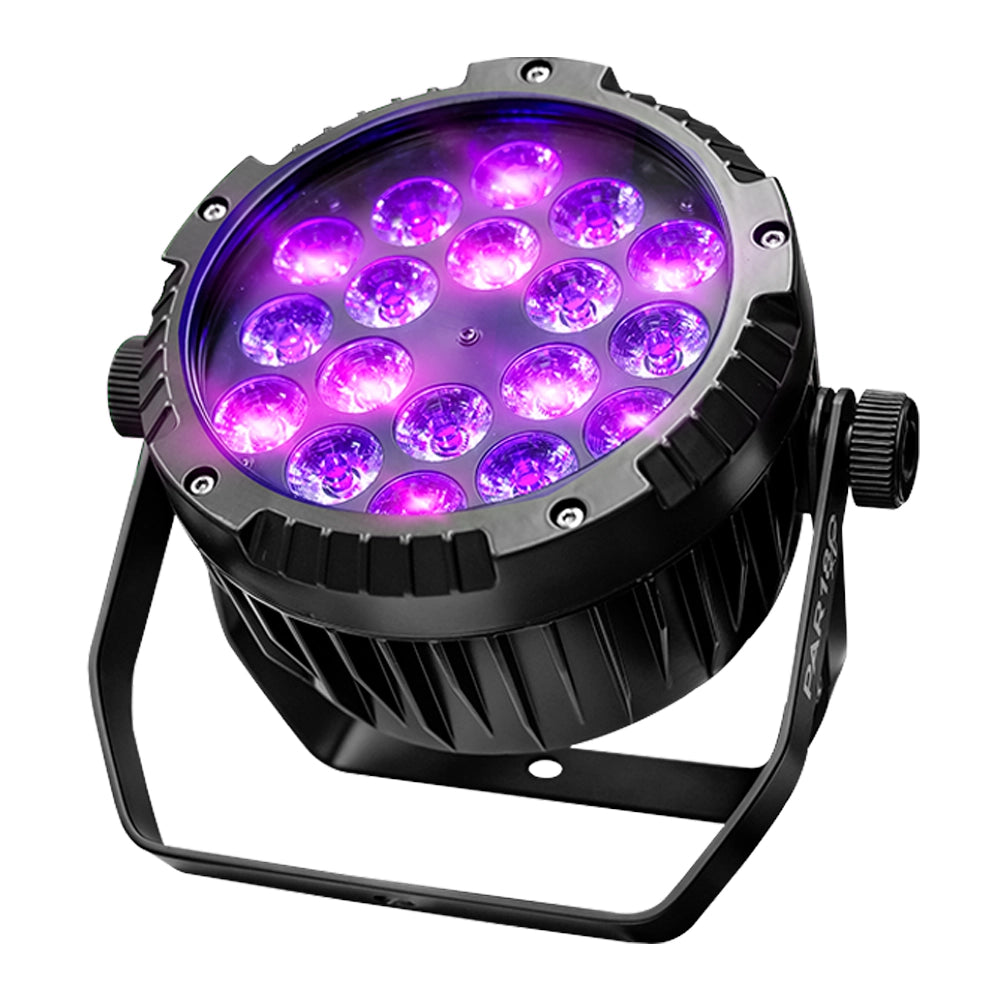 Super Bright PAR180XT Iluminación Par Led Exterior 18x10 Estuche con 4
