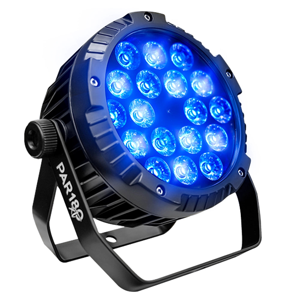 Super Bright PAR180XT Iluminación Par Led Exterior 18x10 Estuche con 4
