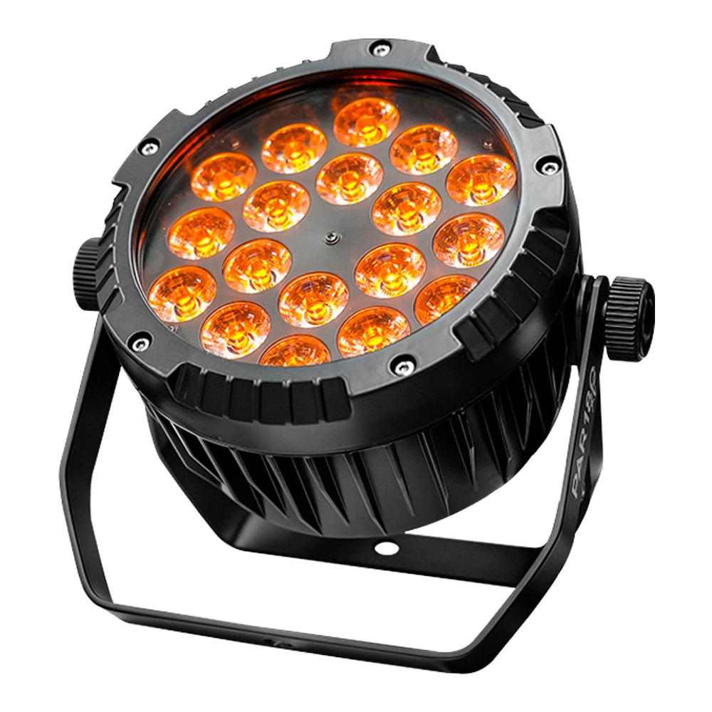 Super Bright PAR180XT Iluminación Par Led Exterior 18x10 Estuche con 4