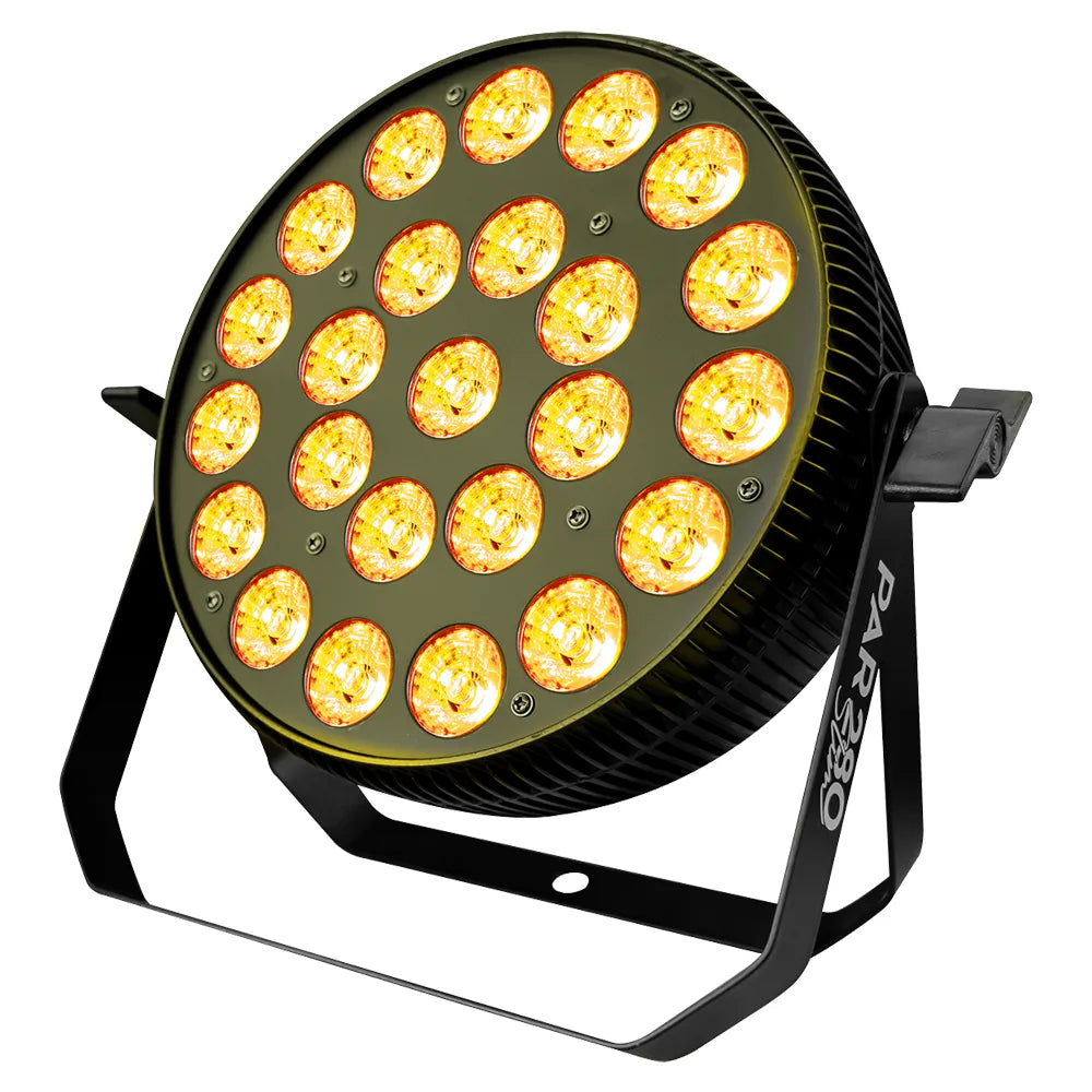 Super Bright PAR280SLIM Iluminación Par 24 Leds 10w Rgba+W Set 6 En 1