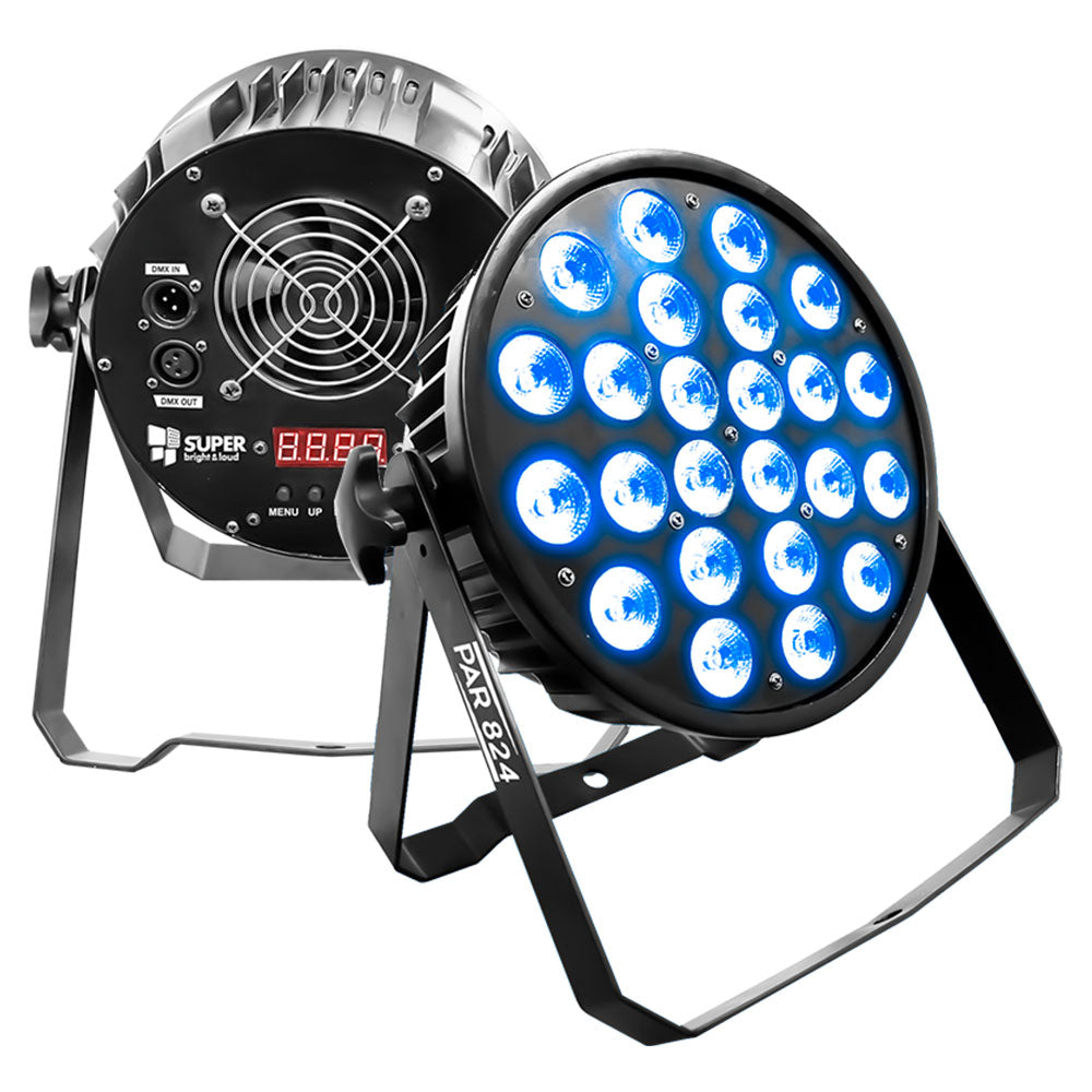 Par 80 leds super bright par824 de 8w rgb SUPERBRIGHT PAR824