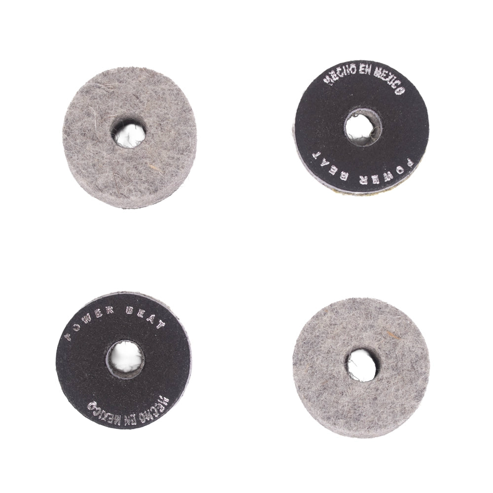 Power Beat PBRFPP Fieltro para platillo con piel (4 piezas)