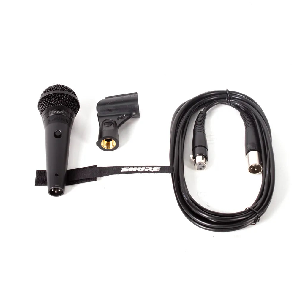Paquete micrófono Atril y Cable Shure PGA58BTS