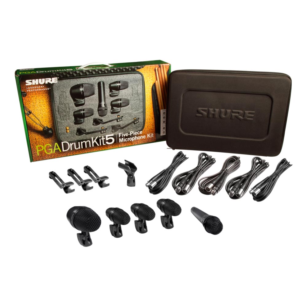 Paquetes de Micrófonos Para Batería Shure PGADRUMKIT5