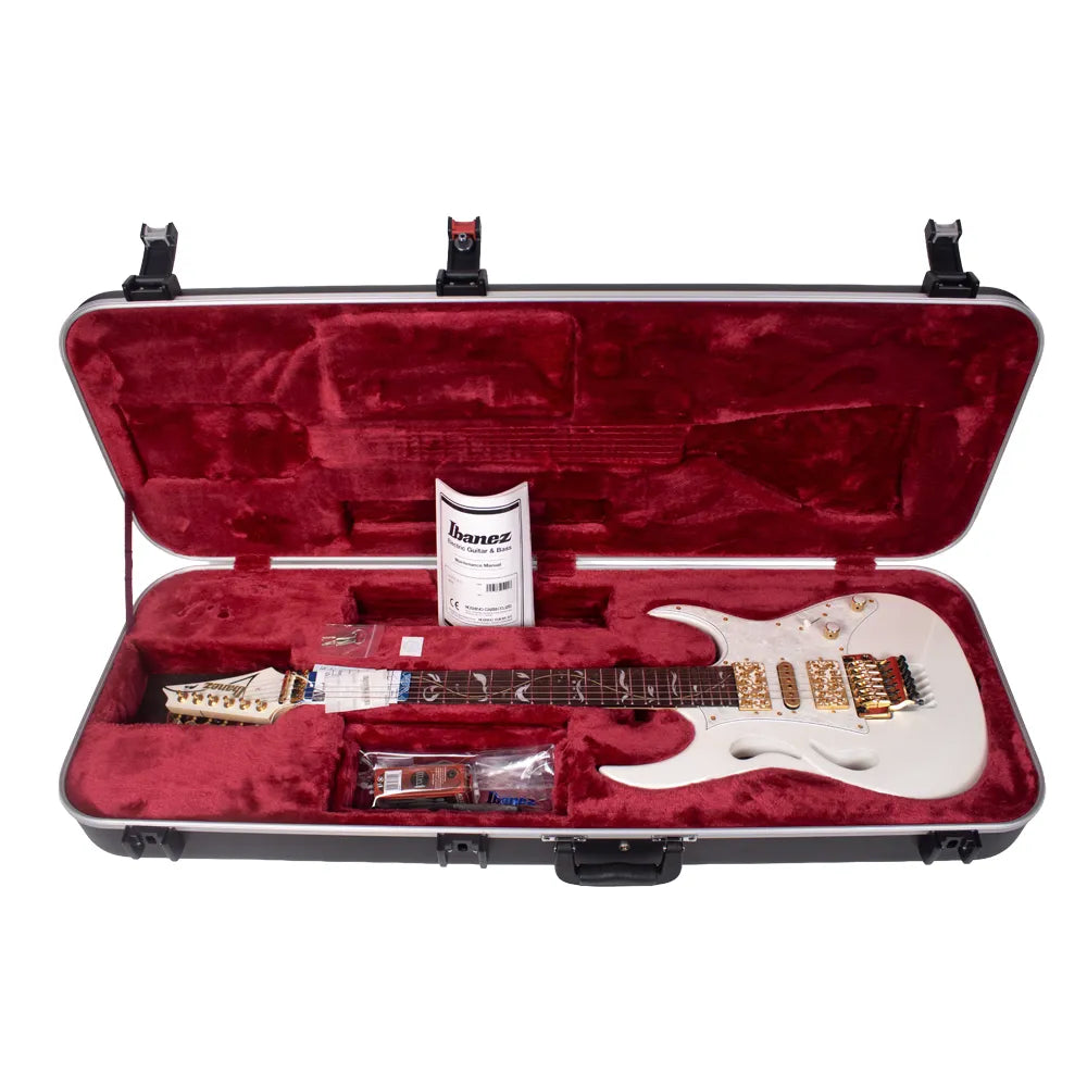 Ibanez PIA3761SLW Guitarra Eléctrica Steve Vai Blanco C/Estuche
