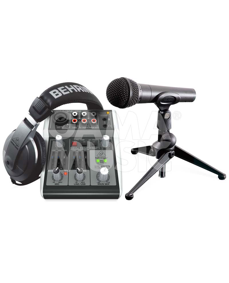 Paquete de Grabación Behringer Podcastudio2usb PODCASTUDIO2USB
