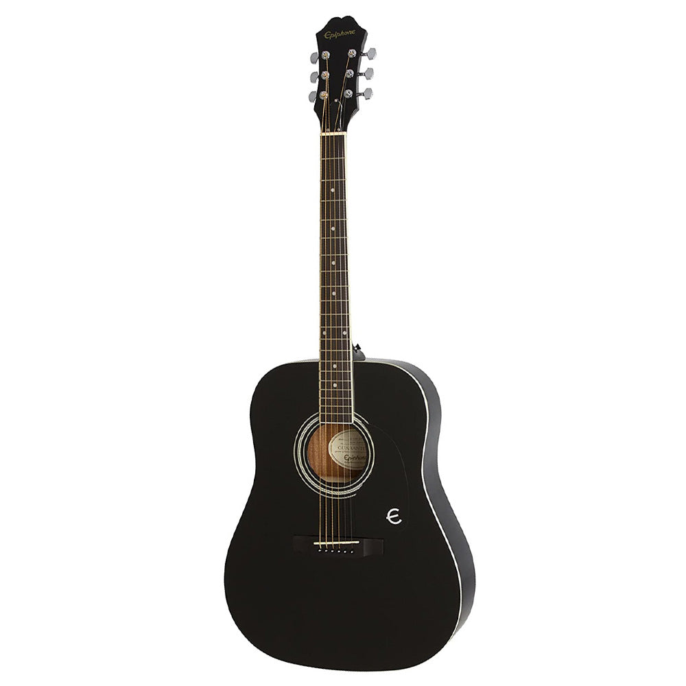 Paquete de Guitarra Acústica FT100 Ebony (Incluye Funda Tahalí Púas y Afinador) EPIPHONE PPAGEAFTEBCH3