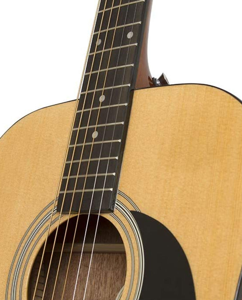 Paquete de Guitarra Acústica FT100 Natural (Incluye Funda Tahalí Púas y Afinador) EPIPHONE PPAGEAFTNACH3