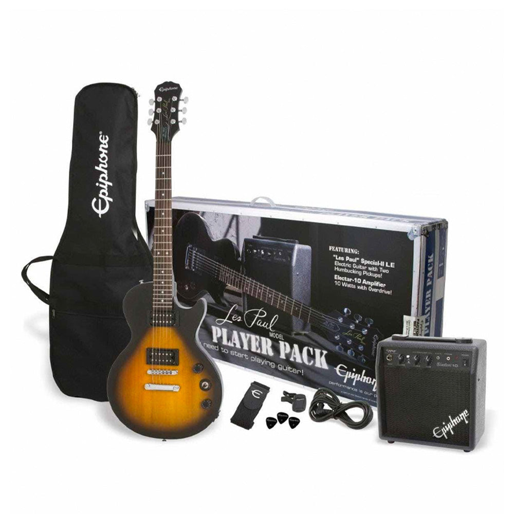 Paquete Guitarra Eléctrica Les Paul Special II Vintage Sunburst EPIPHONE PPEGEGL1VSCH1