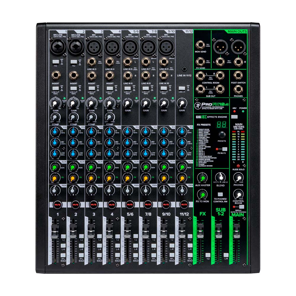 Mezcladora Mackie PROFX12V3 12 Canales con Efectos y Usb