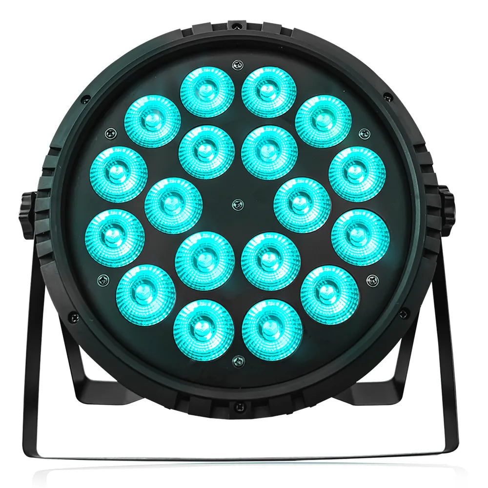 Super Bright Par188W Iluminación 18 Leds De 18W Rgbw
