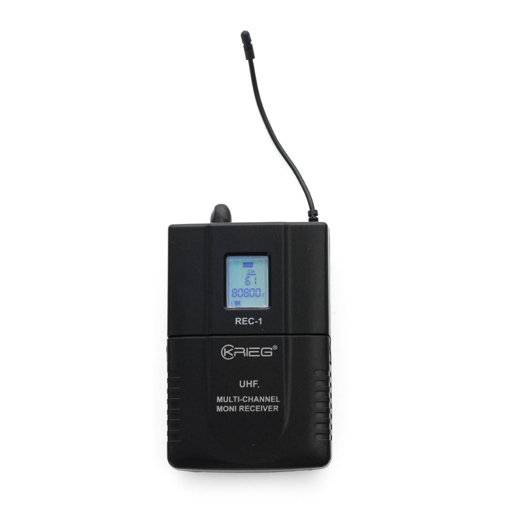 Micrófono Krieg REC1 Body Pack + Audífono Para In Ear Tr10