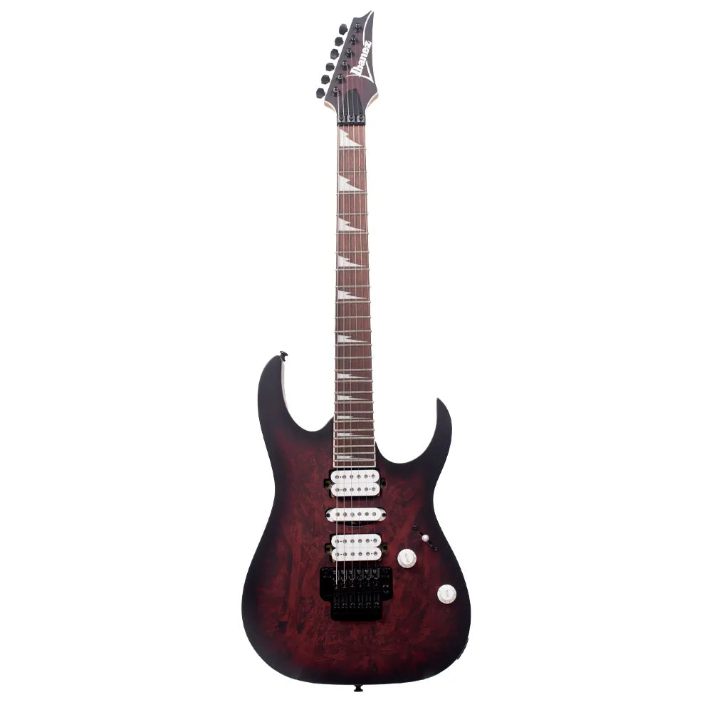 Ibanez RG470DXWWZM Guitarra Eléctrica RG Vino Texturizado Sombreado Negro Mate