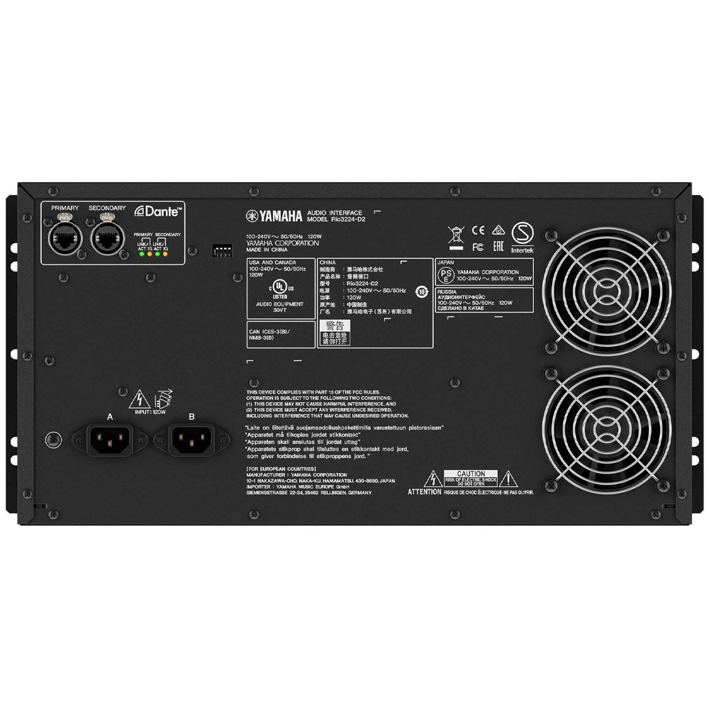 Snake I/O Dante Yamaha Rio3224d2