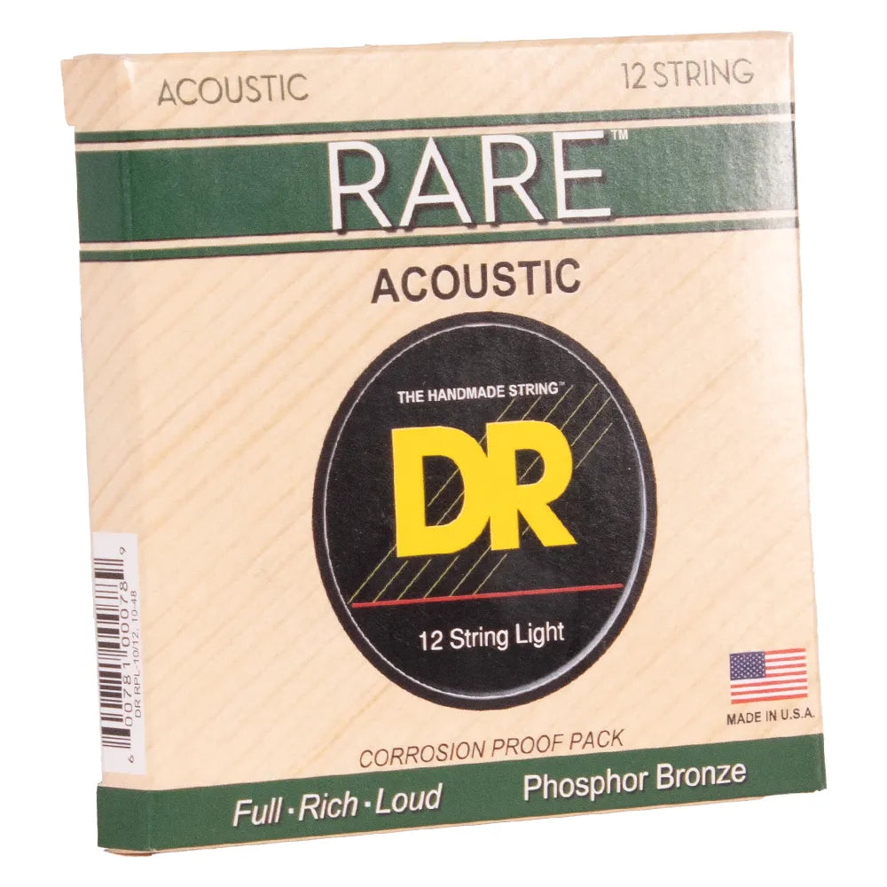 Dr Rpl1012 Encordadura Guitarra Electroacústica 10/48 Extra Light 12 Cuerdas