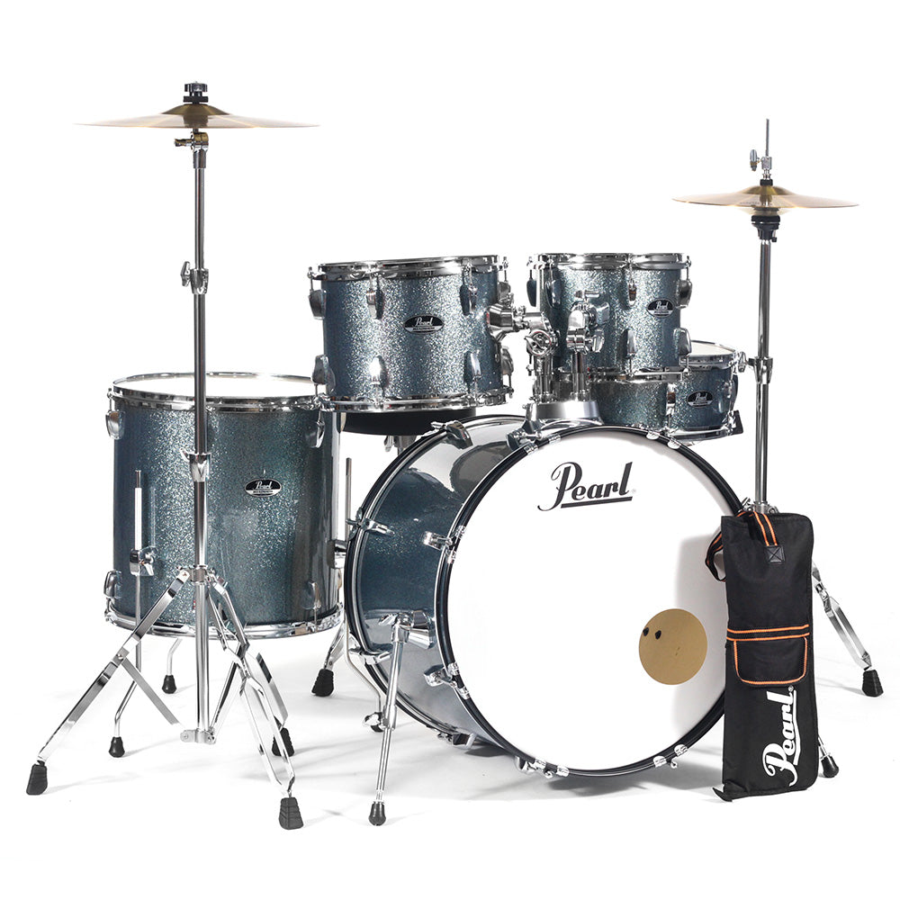Batería Pearl RS525SCC703 Roadshow 5 Pzas con Herrajes Banco y Platillos Aqua Blue