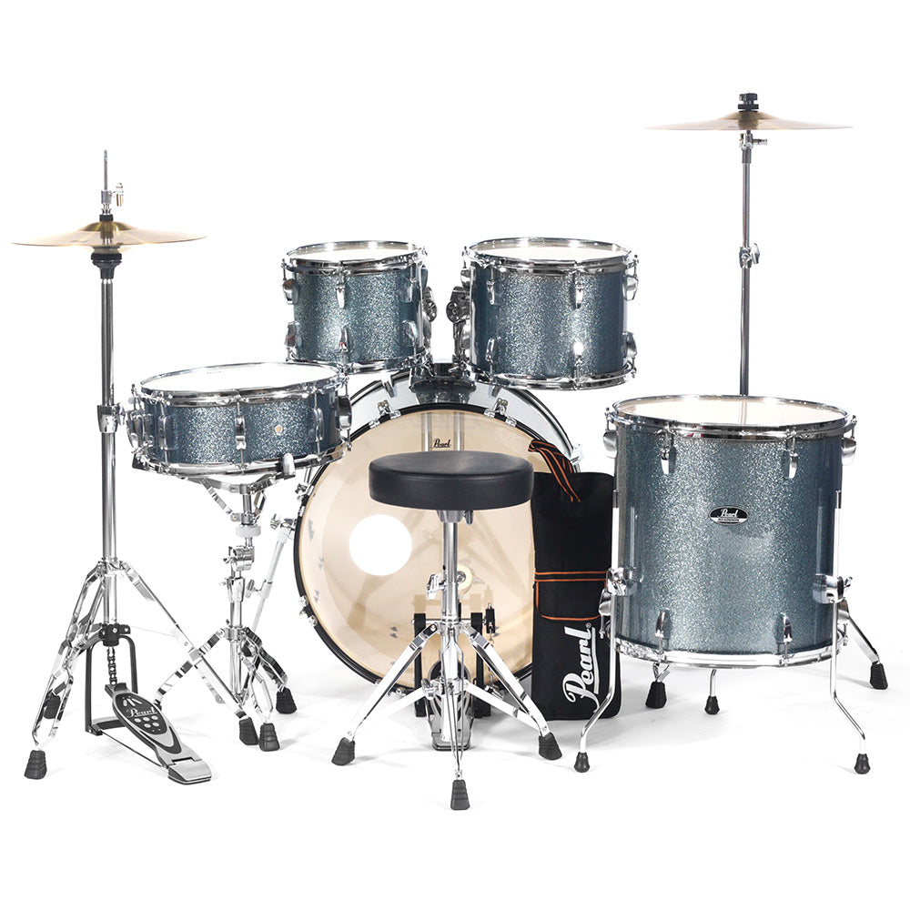 Batería Pearl RS525SCC703 Roadshow 5 Pzas con Herrajes Banco y Platillos Aqua Blue