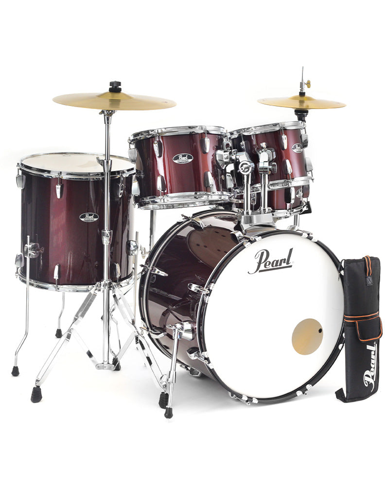 Batería Pearl Roadshow 5 Piezas con herrajes banco color vino RS525SCC91