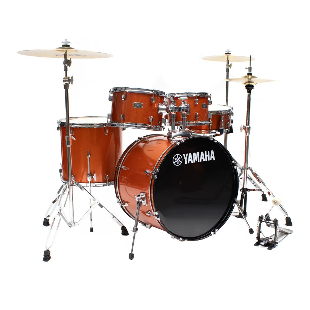 Yamaha Rdp2f5orguset Batería Rydeen Naranja Glitter C/Herrajes Y Platillos