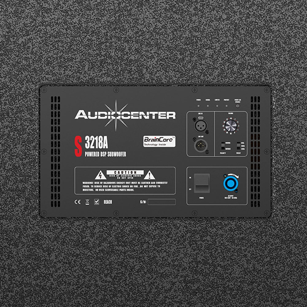 Audiocenter S3218aii Bafle Subwoofer con ruedas