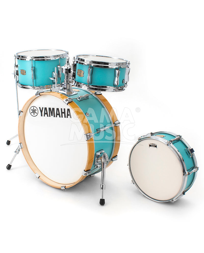 Batería Yamaha Stage Custom HIP BD20 TT10 Mate Surf Green SBP0F4HMSG